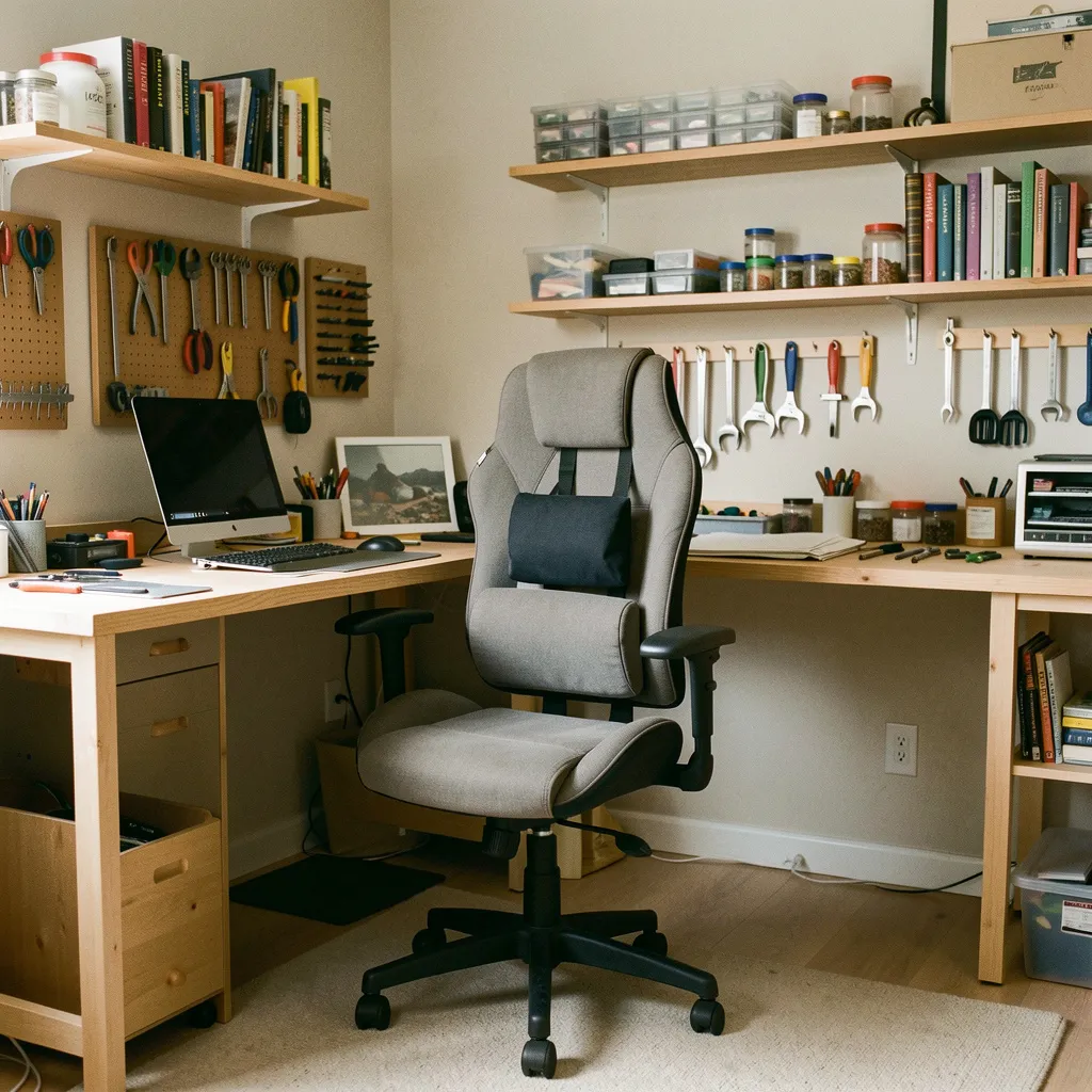 Workspace showing optimal reach zone placement